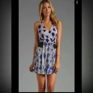 Diane von furstenberg Oblixe Dress in Cheetah Island White/Cheetah Island Blue